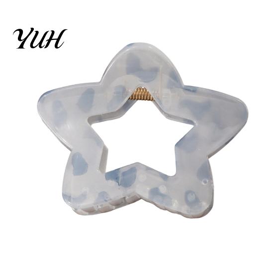 Gift for Girlfriends And Friends Heart/Star Shape Hair Claw Clips Women, Non-Slip Clip Effortless Grips Travel Accessories Styling Daily Commuting