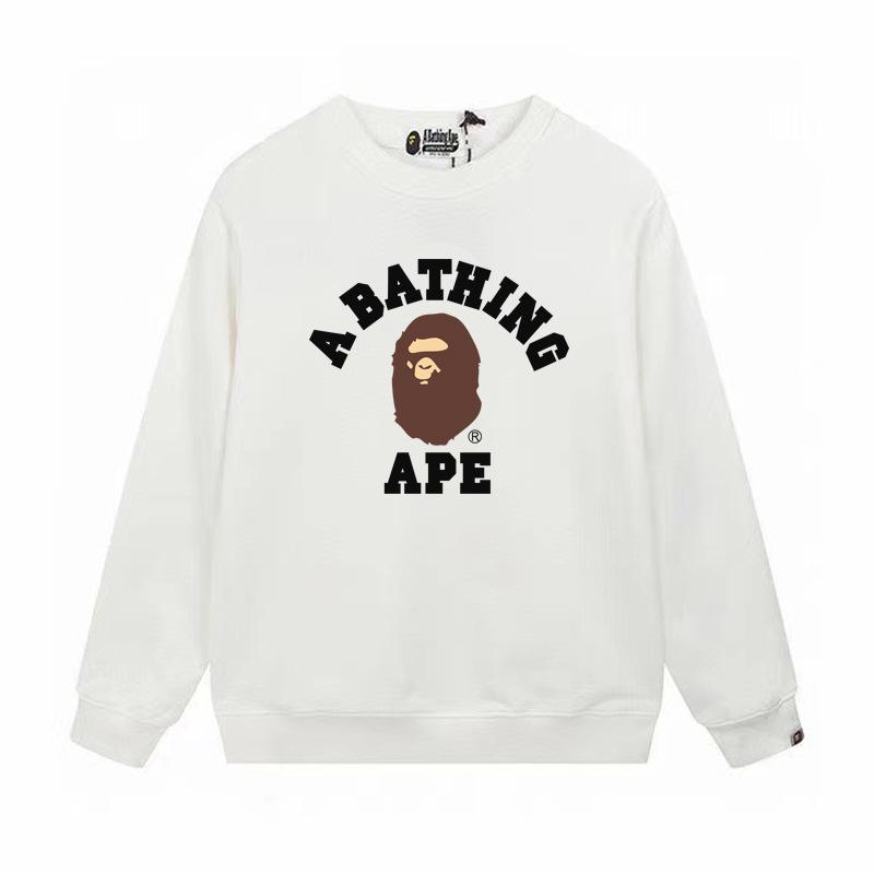 Herrtröja med lång ärm, boktryck och frotté - Höst/Vinter Casual Pullover Trendig Topp