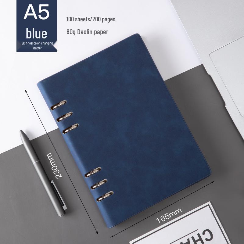 A5 Detachable Loose-Leaf Notebook - Custom Business Notepad & B5 Planner Office Folder