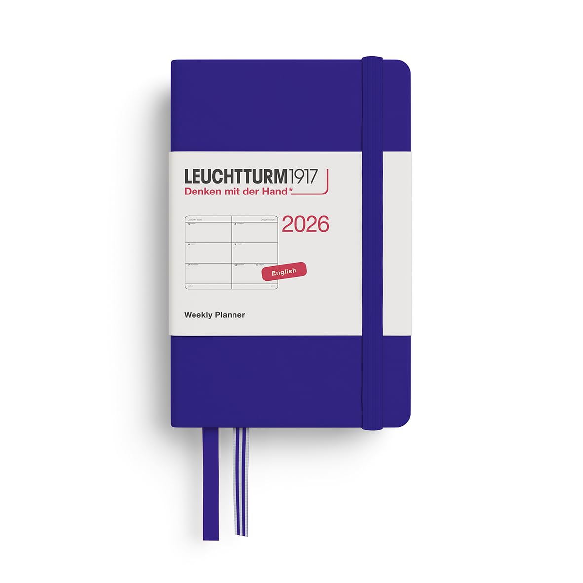 

Leuchtturm 2026 January Officially Imported Planner, Start, A7, Weekly, Horizontal, Ink, 372735,