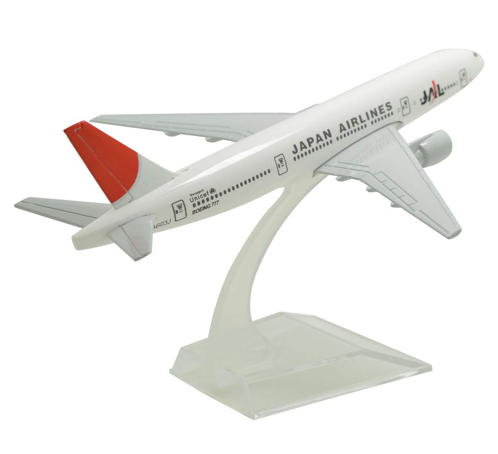 TANG DYNASTY 16cm Japan Airlines B777 Alloy Airplane Model Toy 1/400 (JAL)