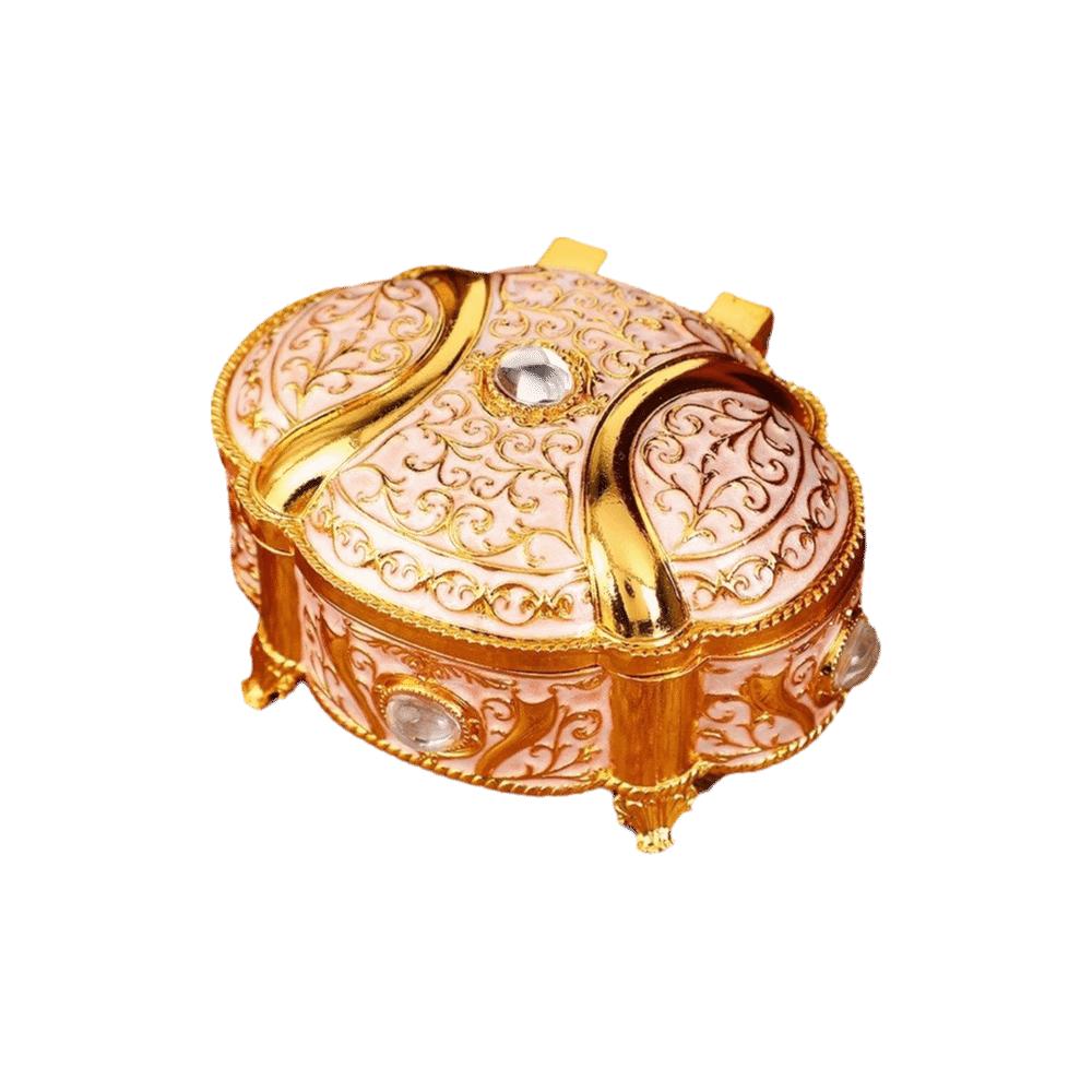 

Vintage Style Trinket Box Oval Shape Jewelry Storage Case Jewelry Box Accessory Organization Style E