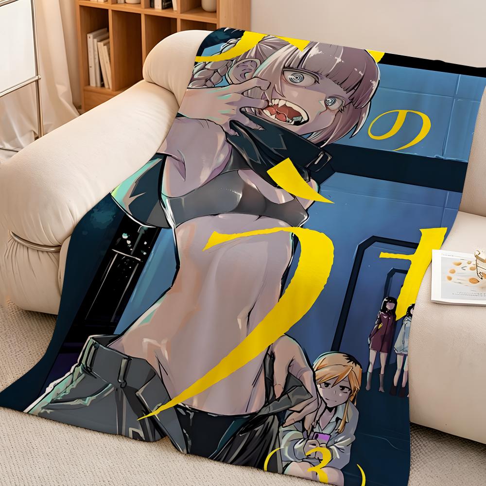 Anime N-Nazuna N-Nanakusa Throw High-Density Short Plush Blanket Soft Skin-Friendly for Sofa Nap Air-Conditioned Room