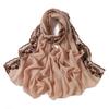 Lightweight Long Scarf Solid Color Women's Headscarf Fashion Hijab  for Spring and Summer