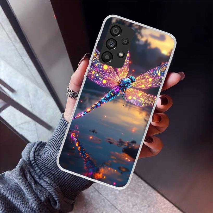 Beautiful Dragonfly Enthusiasts Phone Case For Samsung Galaxy A52 A51 A50S A32 A22 A12 A02S A72 A71 A31 A70 A30S Note 20 Ultra 1