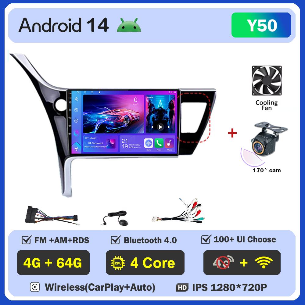 For Toyota Corolla 11 Auris E180 2017 2018 2019 Carplay Auto Screen Wireless Android Auto Car Intelligent Systems AutoMotive DSP