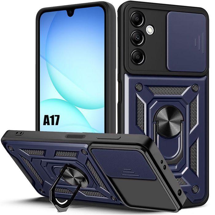 Coque de Protection - BOOLING - pour Samsung Galaxy A17 5G/4G - Antichoc - Anneau Rotatif - Protection Caméra