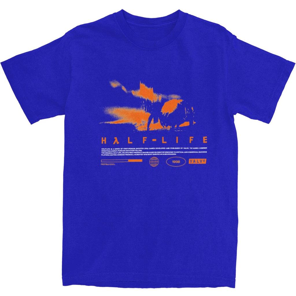 Herren T-Shirt Videospiele HALFS LIFES V3 T-Shirts Trendy Cool Sommer T-Shirts Lustiger Druck Reine Baumwolle Tops Übergröße 5XL