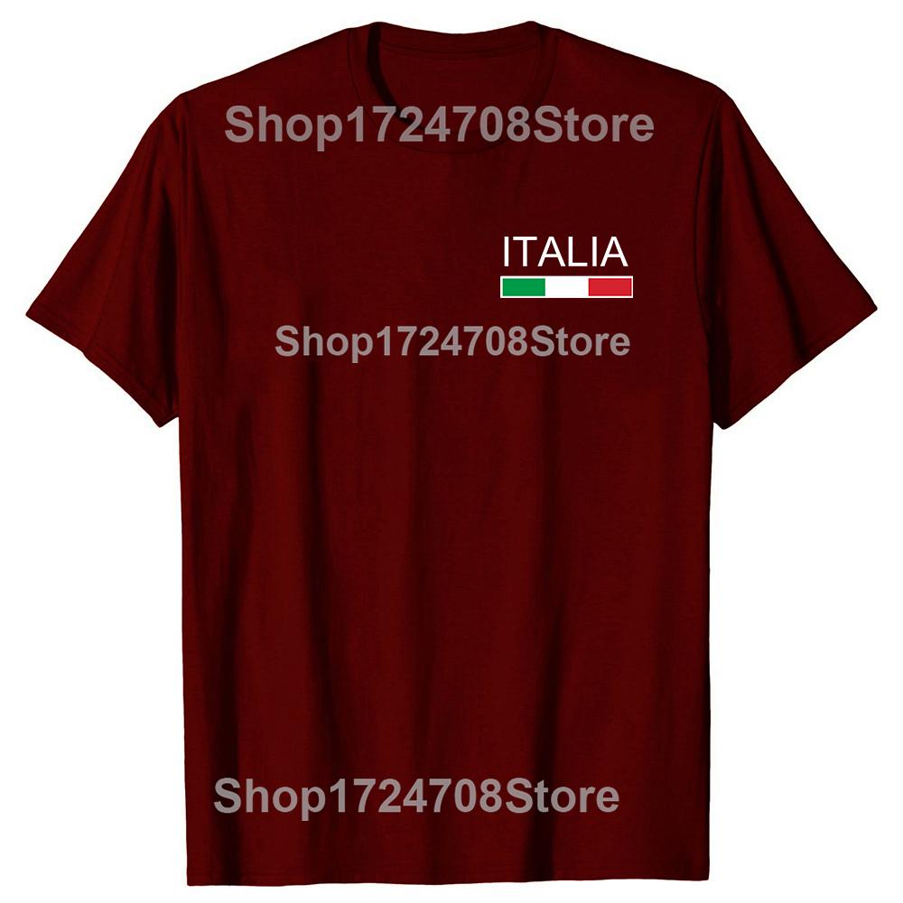 Italia Flag Italian T Shirts Summer Style Streetwear Short Sleeve Italy Italiano Family Birthday Gifts T-shirt Mens Clothing