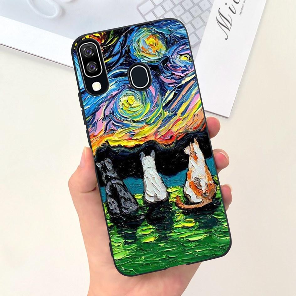 For Samsung A40 Case Cover Cute Cartoon Soft Silicone Phone Case For Samsung Galaxy A40 A 40 GalaxyA40 A405 SM-A405F A405F Cases