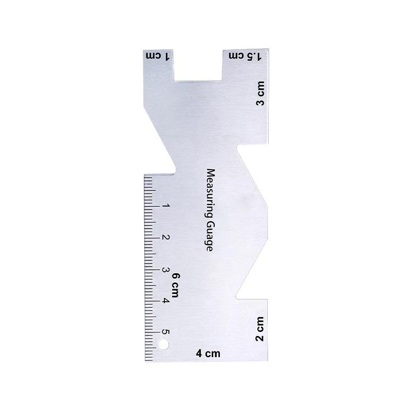 Precision Seam Measuring Gauge Metal Quilting Tailor Ruler Template Sewing Ruler For DIY Patchwork Quilting Craft Accessories