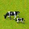 10Pcs 1:87 Scale Soft Rubber Diy Cow Model Train Layout Model Building Toys