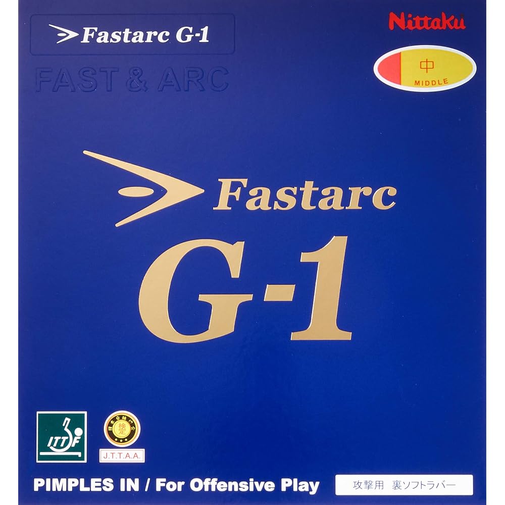 Nittaku Fastark G-1 Table Tennis Rubber Red Soft Tension 2.1mm NR8702