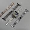 Apple Integrated Strap for Foreign Trade Apple Apple Mountain Pattern Armor Diamond Strap Metal Steel Strap 42mm-46mm