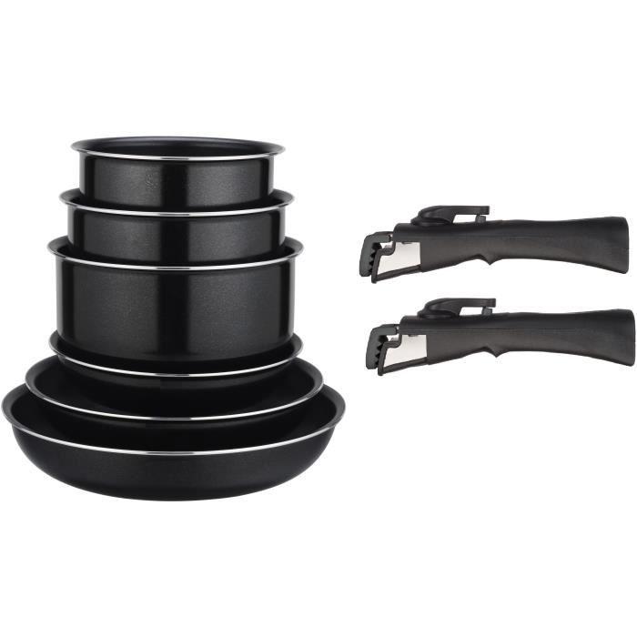 Buy Fagor Fg91 Cookware Set 8 Pieces Black All Hobs Including