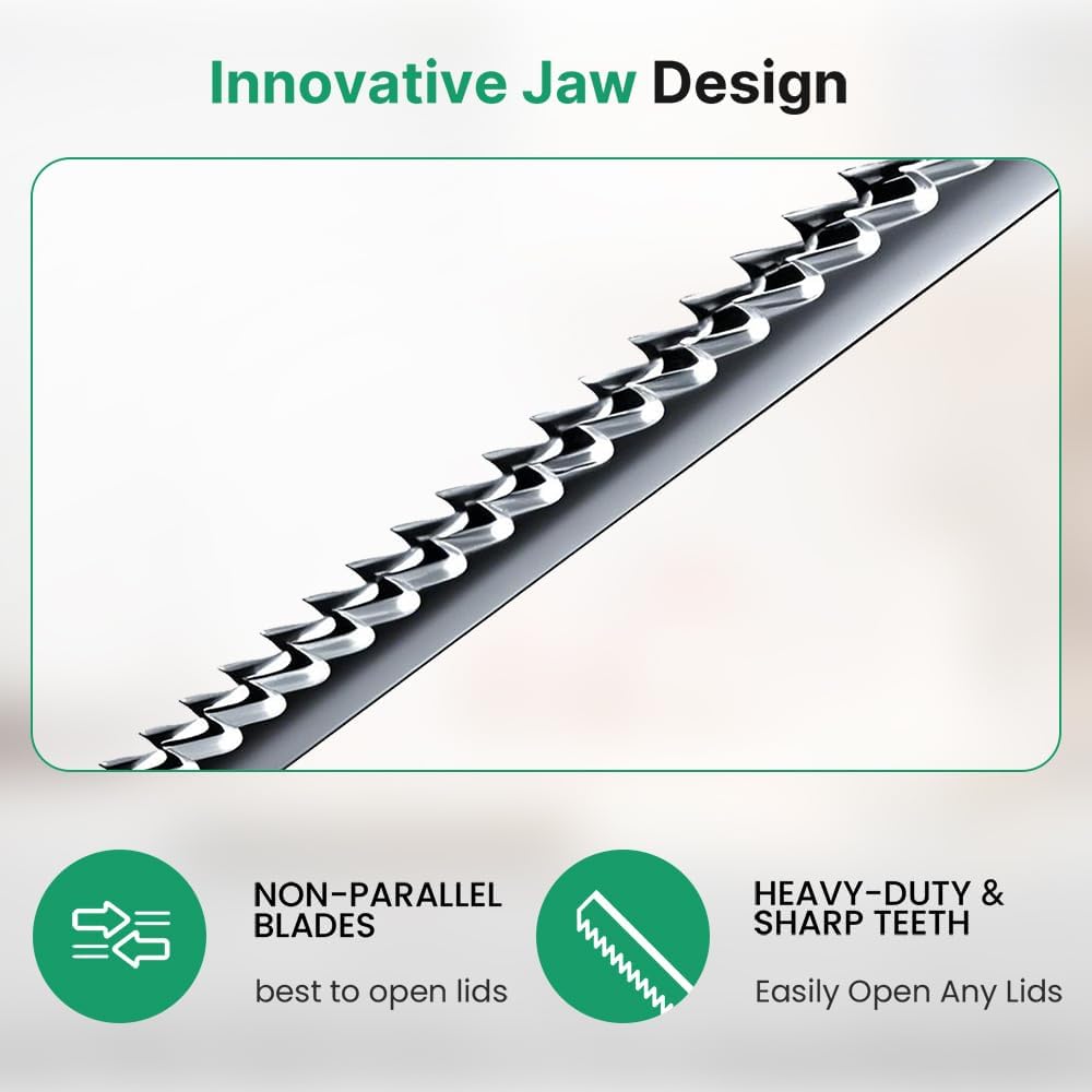 Under Cabinet Jar Opener, Opens Lids Up to 5 Inches - Extra Strong Leverage for Tough Jars & Large Cans, Built-in Bottle Opener - Top Rated for