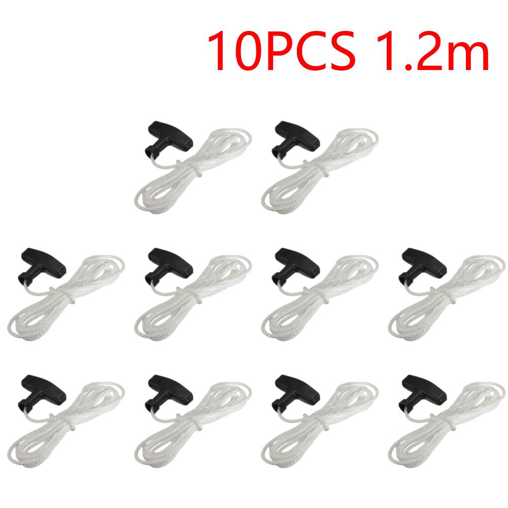 1.2m/3m Starter Pull Cord Rope with Pull Handle Petrol Engine Drawstring Universal Generator Pull Cord  Mower Accessories