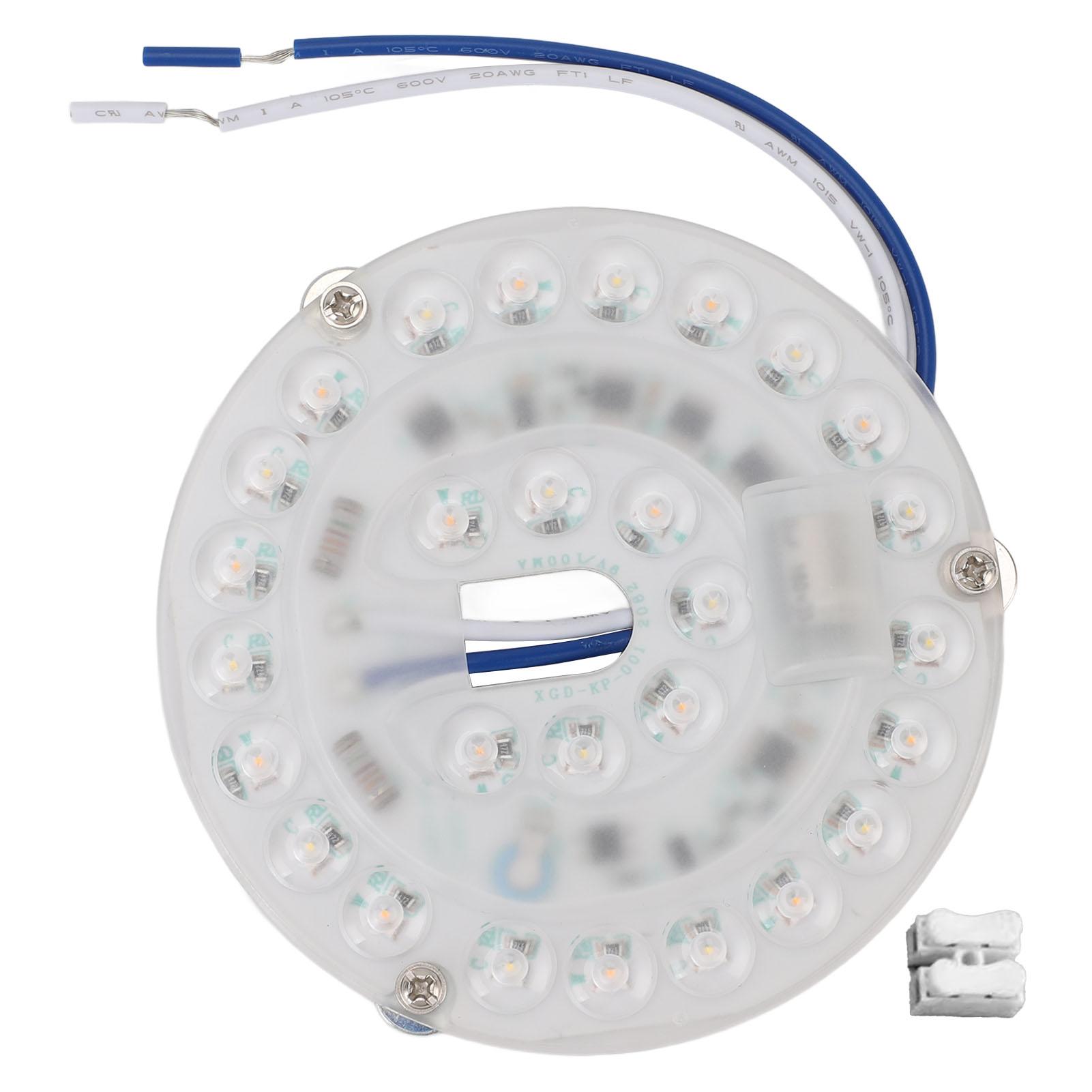 

4 Inch Ceiling Fan LED Light Replacement 3000K 5000K 3 Colour Dimmable 15W Round LED Light Retrofit Kit 120V