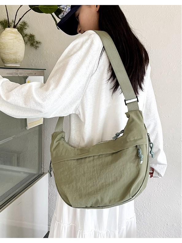 Japanese-Style Nylon Dumpling Bag - Large Capacity Youth Trend Crossbody and Shoulder Bag
