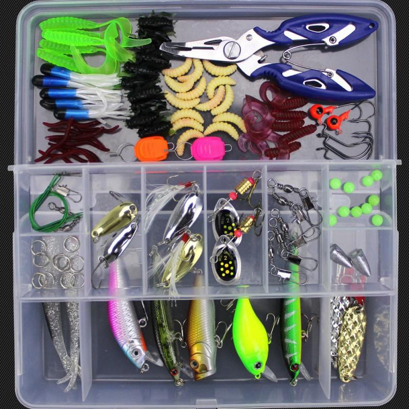 Wehe Beginner Fishing Lure Kit Full Water Column Soft Plastic Baits Set Freshwater Saltwater Bass Pike