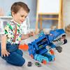 Transport Dinosaurier Truck mit faltbarer Schiebe-Rennbahn verwandelt sich in stehenden T-rex Beste Geburtstagsgeschenke Spielzeug Jungen Mädchen Kind