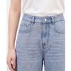 Women's High-Waisted Wide-Leg Denim Trousers