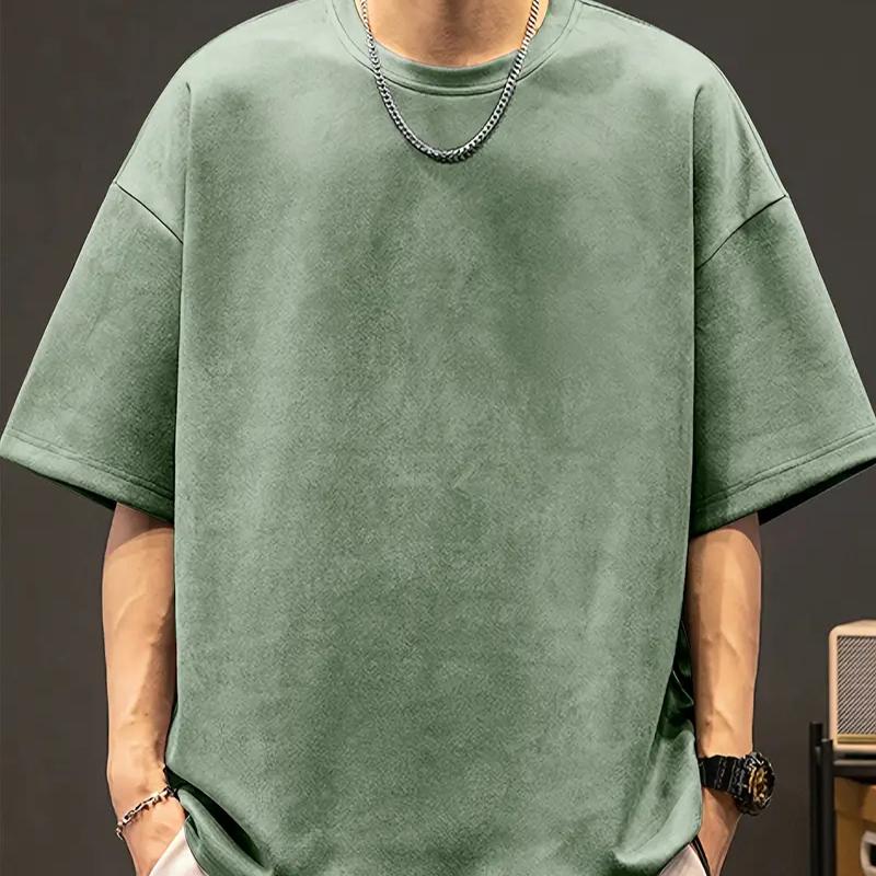 New Summer Men's Fashion T-shirt Personality Versatile Printed Men's T-shirt Top
