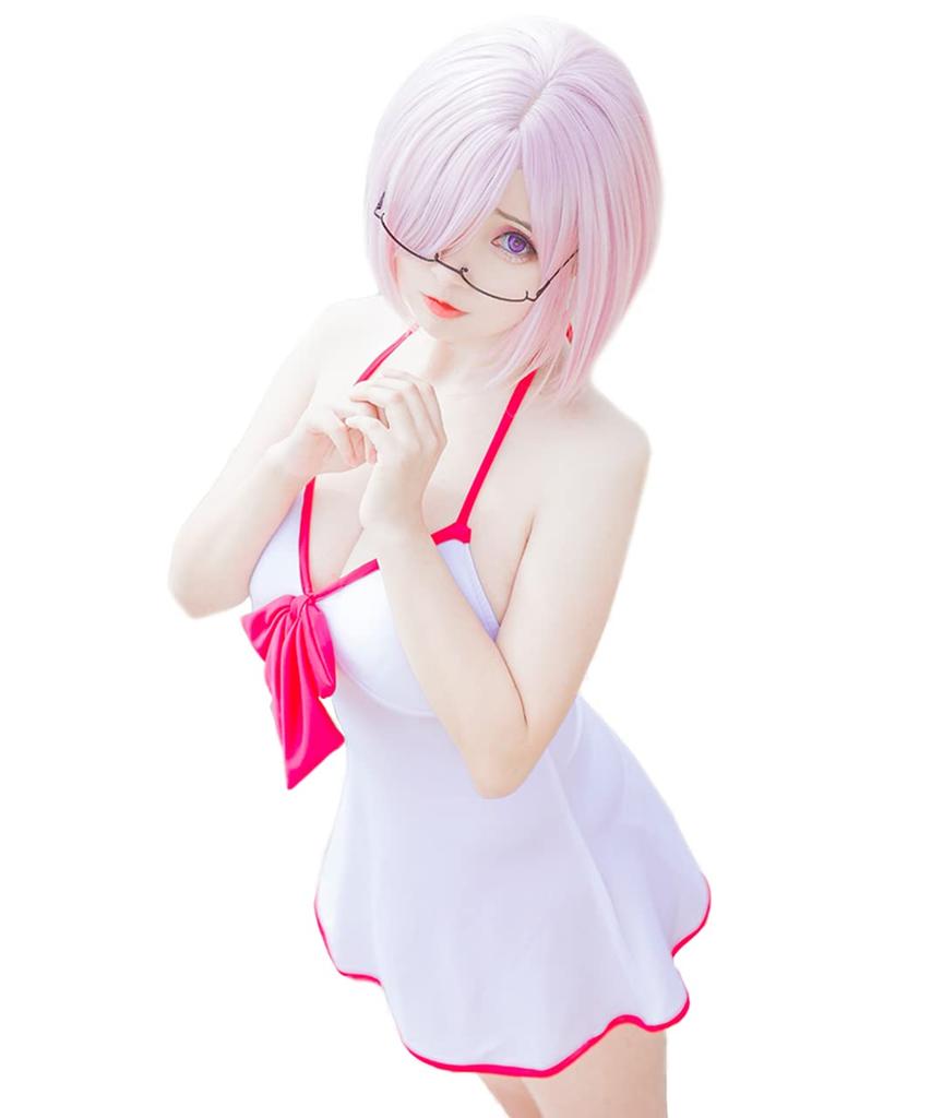 [Milky Time] Fate/Grand Order Mash Kyrielight Cosplay Wig (Halloween Mash Swimsuit)
