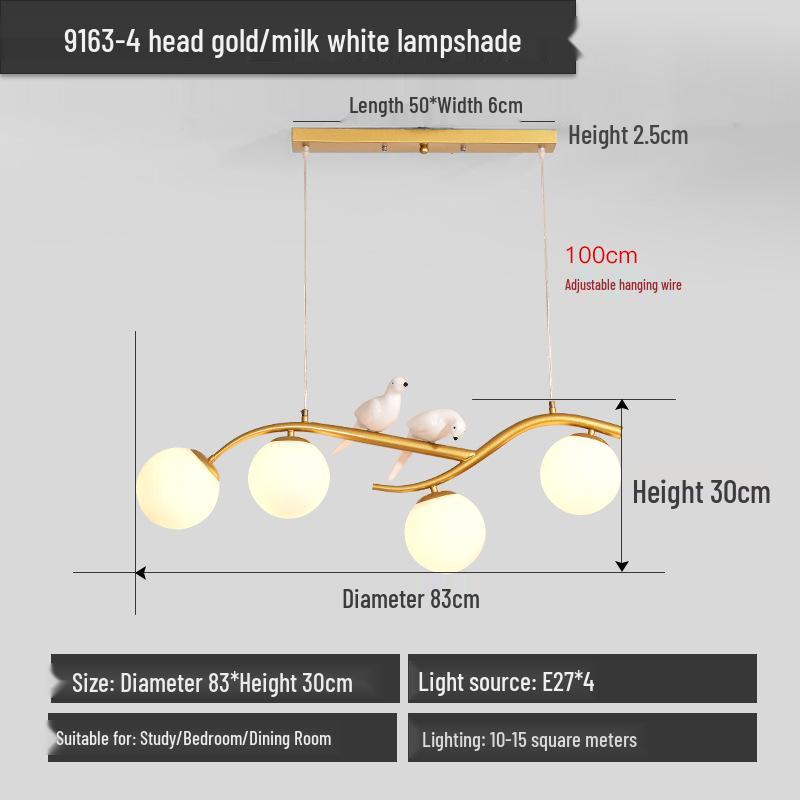 Nordic Modern Minimalist LED Pendant Light for Dining Table or Bar - Little Bird Design, Popular Internet Celebrity Style