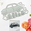 Car Cutting Dies Greeting Invitation Message Card Birthday Celebration Blessing
