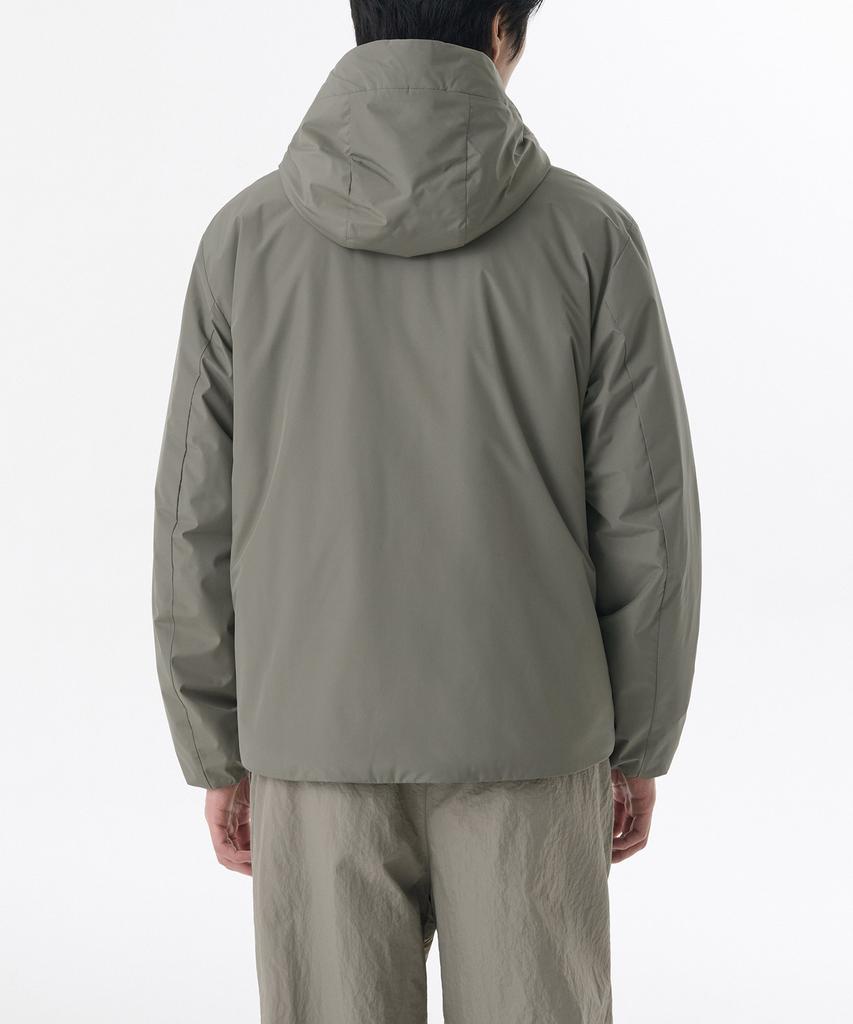 Musinsa Standard Hooded All-Round Padded Jacket [Khaki Gray]