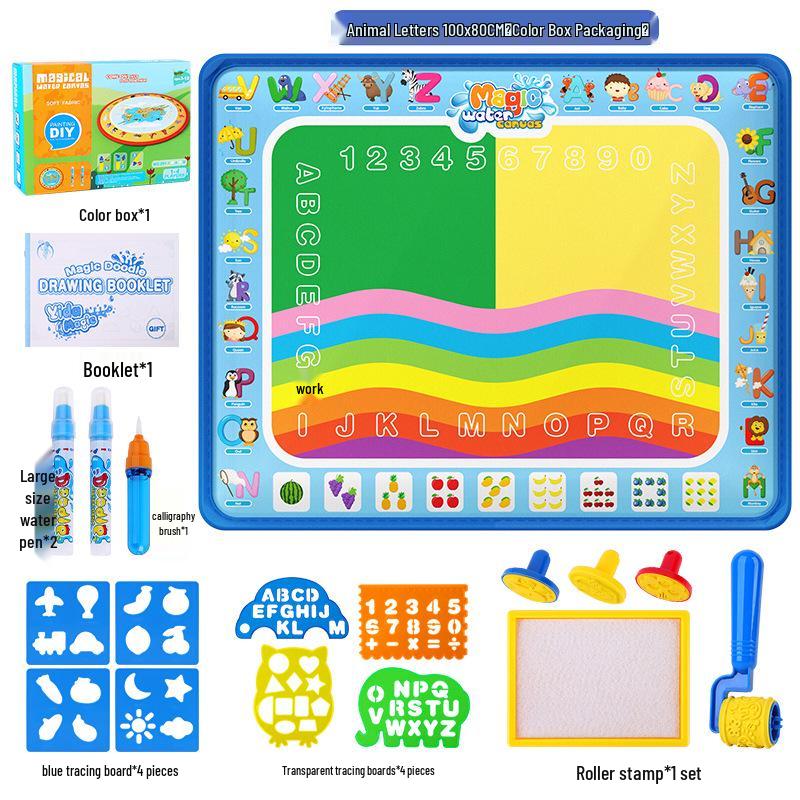 

Волшебный коврик для рисования водой - 100×80см Цветной коврик для граффити для детей