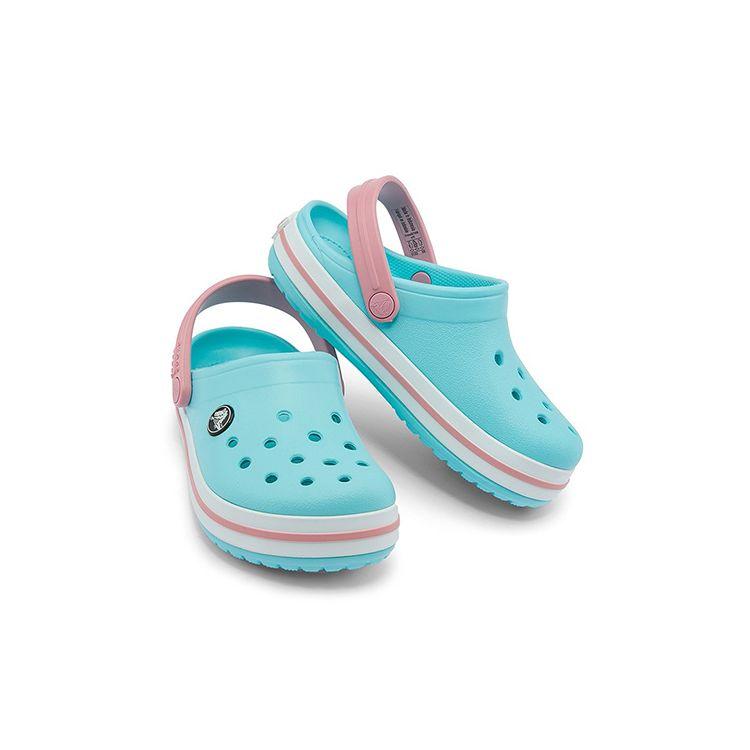 Crocs Bayaband Crocband Casual Clogs Non-Slip Durable Sandals Kids Sandals Blue White 207006-4S3