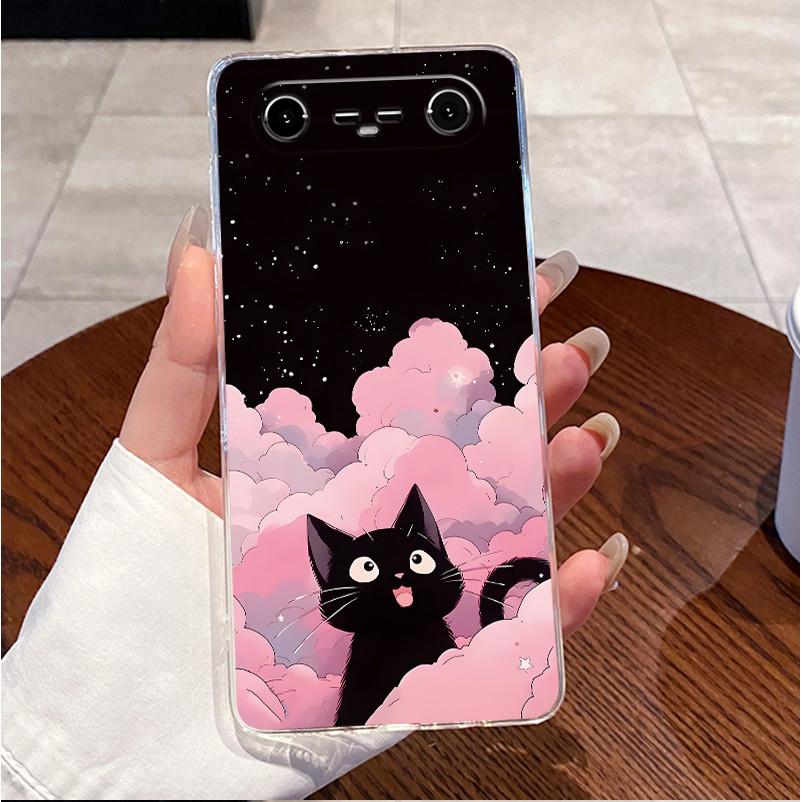 Per Tecno Spark Slim 2025 Custodia Trasparente Lusso Carino Coniglio Amore Silicone Morbido TPU Cover Posteriore Custodia per Telefono Tecno Spark Slim 4G KM7k