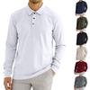 Autumn Men's Long Sleeve T-shirt Loose Long Sleeve Polo Shirt for Men