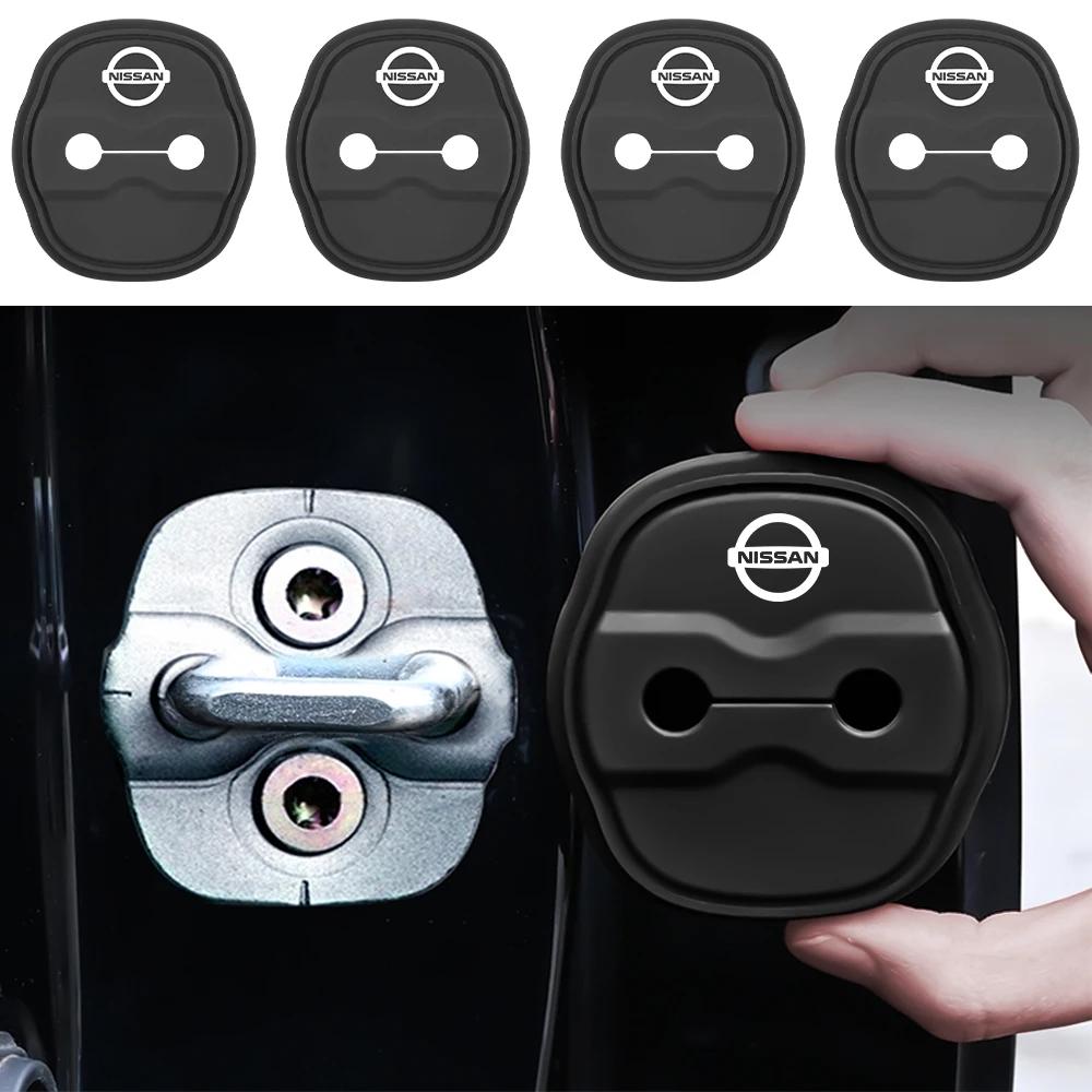 For Nissan nismo X-Trail Qashqai Juke Teana J32 Serena Leaf Micra 2/4pcs Car Styling Car Silicone Door Lock Cover Sticker Case
