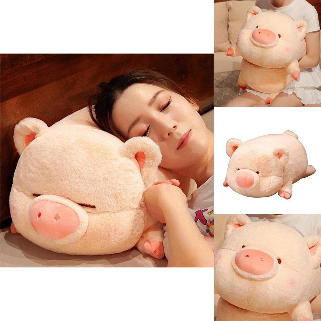 Cute Pink Pig Plush Toy Pillow For Girls And Children Short Plush And Pp Cotton Filling 40x22x20cm