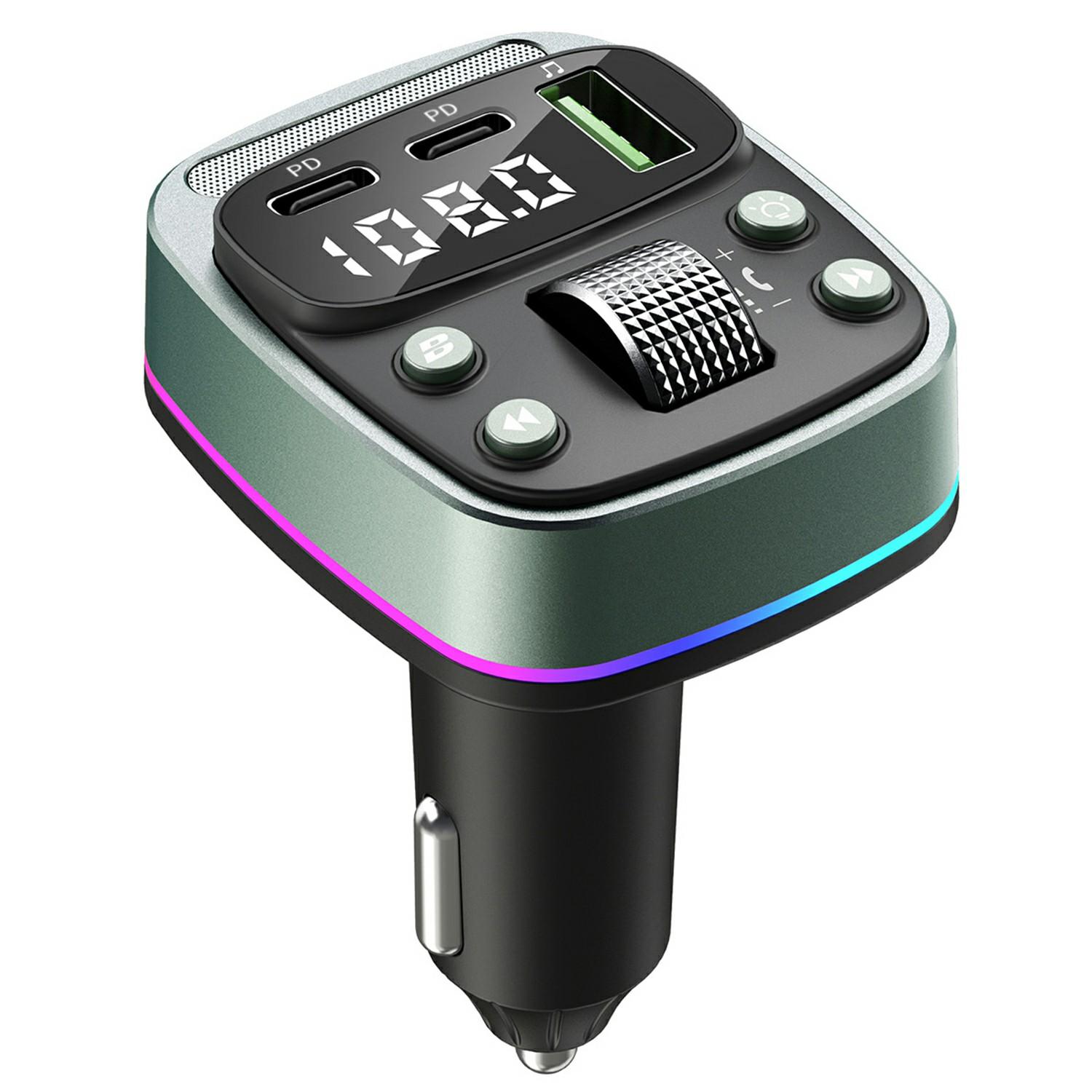 

GZ08 Car BT MP3 Player with Car Charger Fast Charging Digital Display Voltage Lossless Audio Quality Type A