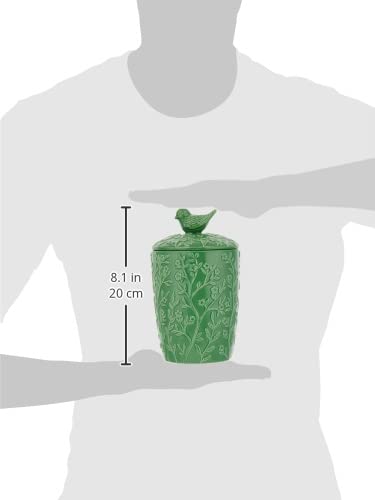 Seto Craft Toilet Pot (Botanical) Green SP-1922-GR