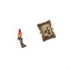Creative Parrot Photo Frame Statue Vintage Resin Decorative Ornament for Home Bedroom Porch Tabletop