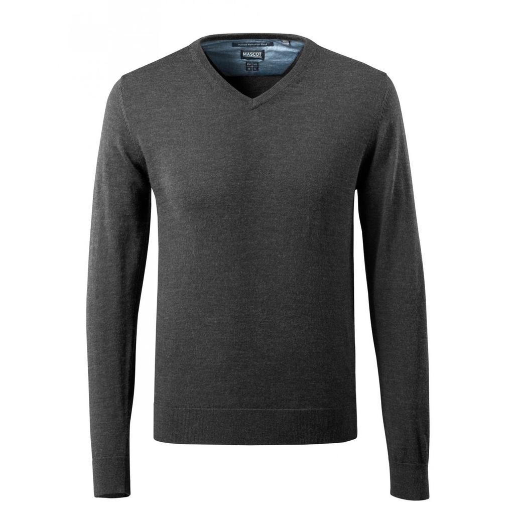 Mascot Mens Frontline Knitted V Neck Modern Jumper