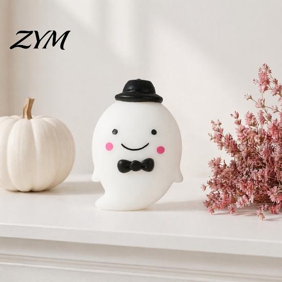 Cartoon Ghost Toys Halloween Stress Ball Toy, Anxiety Relief Squeeze Sensory Fidget Toy for Party Favors Decompression
