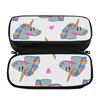 Structured PU Leather Pen Case with Inner Mesh Pocket for College Office Business for School and Business Use