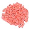 Uxcell Hanger Markers, Small Tags, Fits 3.5mm Rods, for Color-Coded Clothes, Pink, 150 Pieces