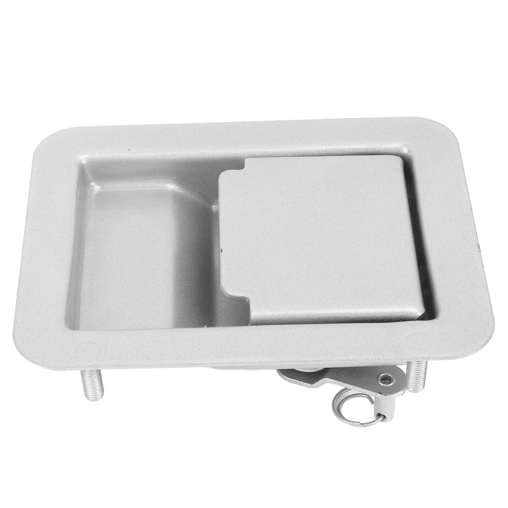 RV Toolbox Handle Latch 140 X 108mm Trailer Camper Truck Built In Door Lock Toolbox Handle Silver