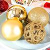 Electroplated Irregular Painted Plastic Christmas Ornament Set 100-Pack
