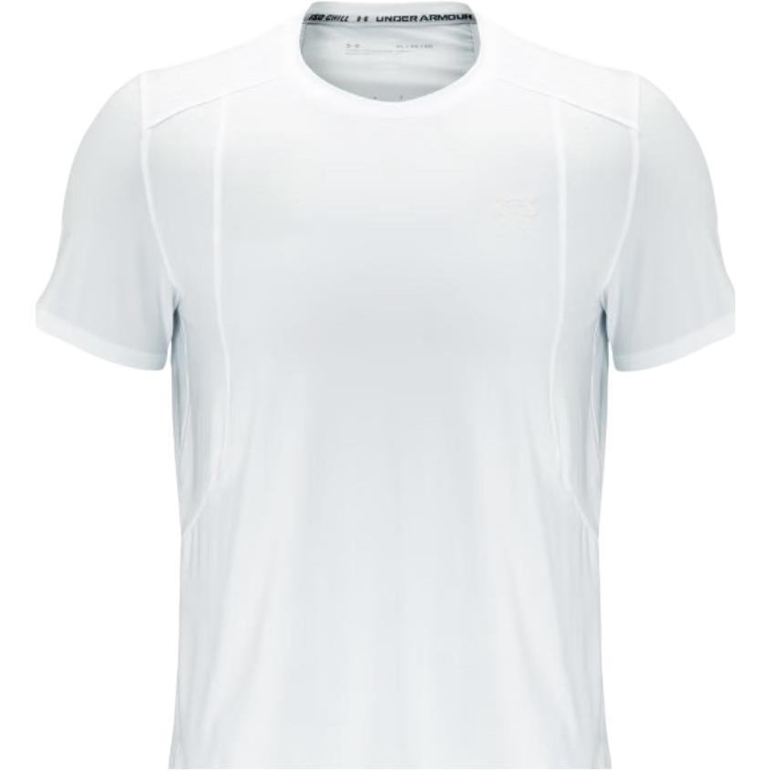 Under Armour Breathable Round Neck Short Sleeve Running T-Shirt Men Tops White 1370338-100