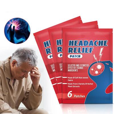 6 Stück/Beutel Tempelpflaster Gesundheitspflegepflaster Kopfschmerzlinderungspflaster