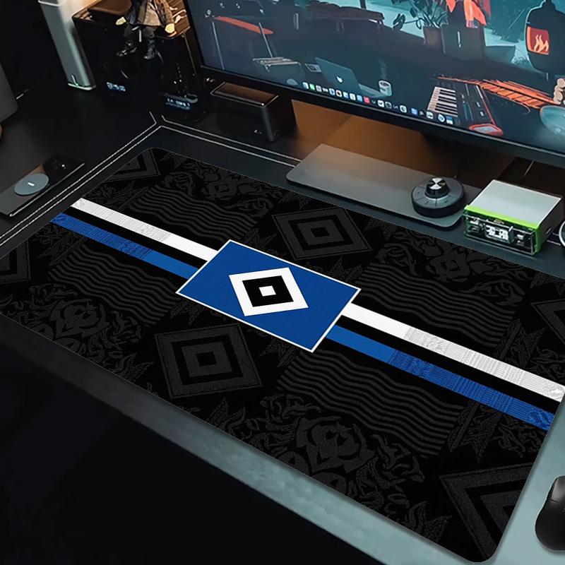 Tapis de souris Hamburger Sv Couleur Grand Coussin de Table de Jeu Antidérapant pour Ordinateur Portable Tablette Grande Tapis de Souris XXL Mini PC Tapis de Jeu Avec bordure de verrouillage