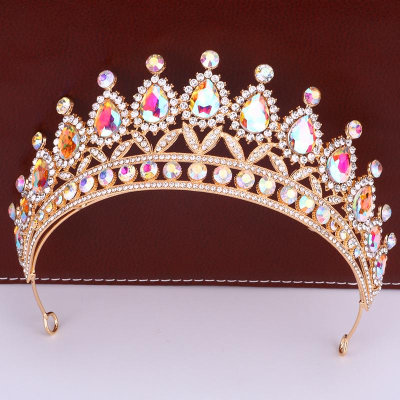Bridal Crown Wedding Birthday Party Tiara Princess Adult Hair Accessories Alloy Rhinestone Crown